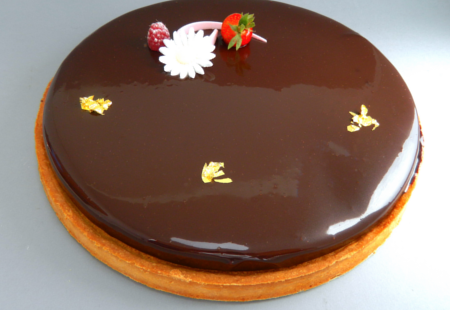 Tarte au chocolat Tarte aux framboises