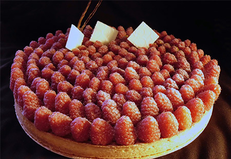 Tarte aux framboises